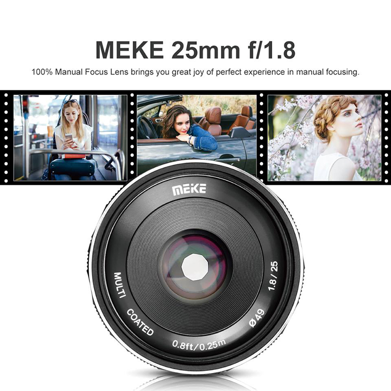 Lens MEIKE 25mm F1.8 Manual Focus for Sony E Mount